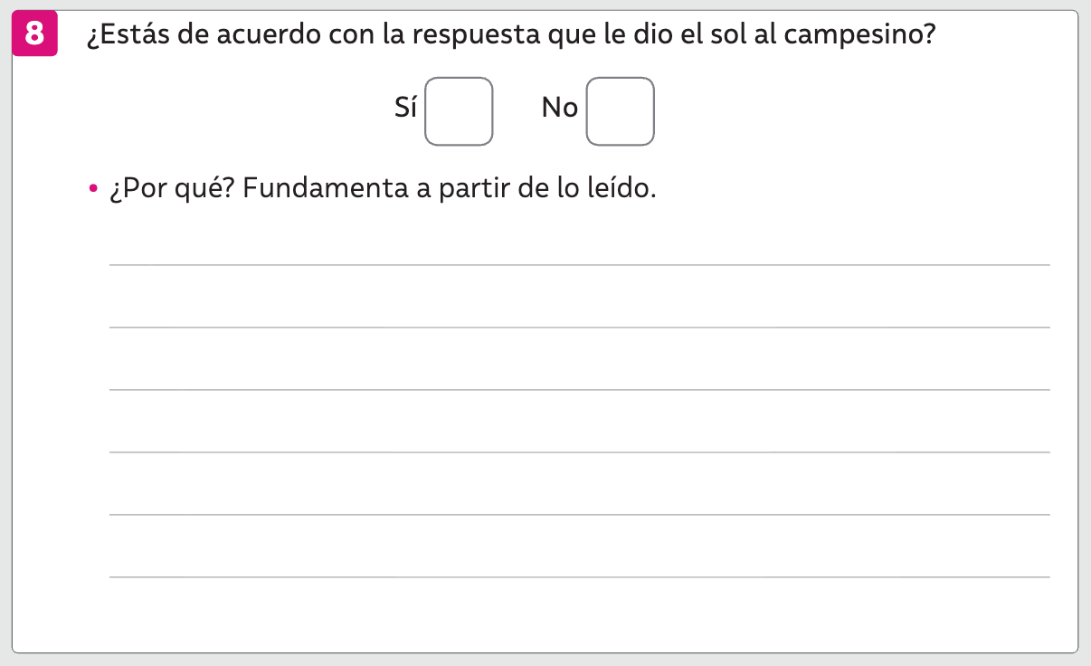 Ejemplo pregunta de desarrollo