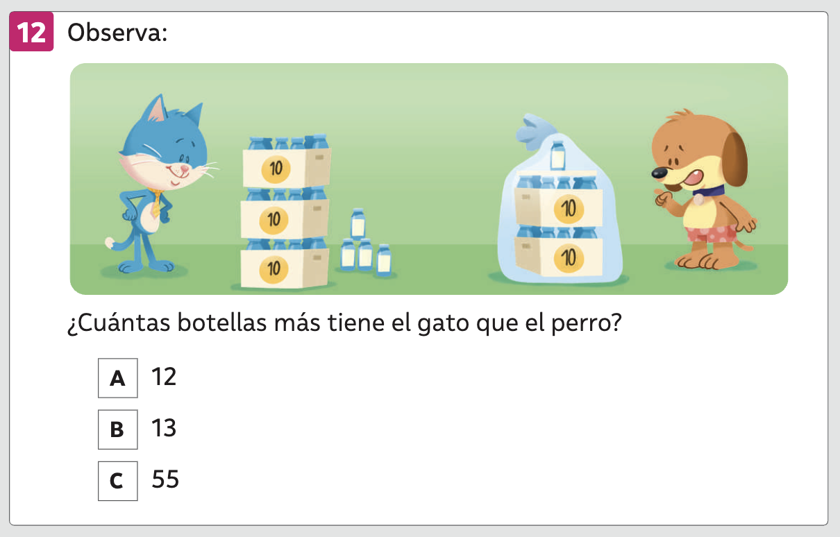 Ejemplo pregunta de alternativas