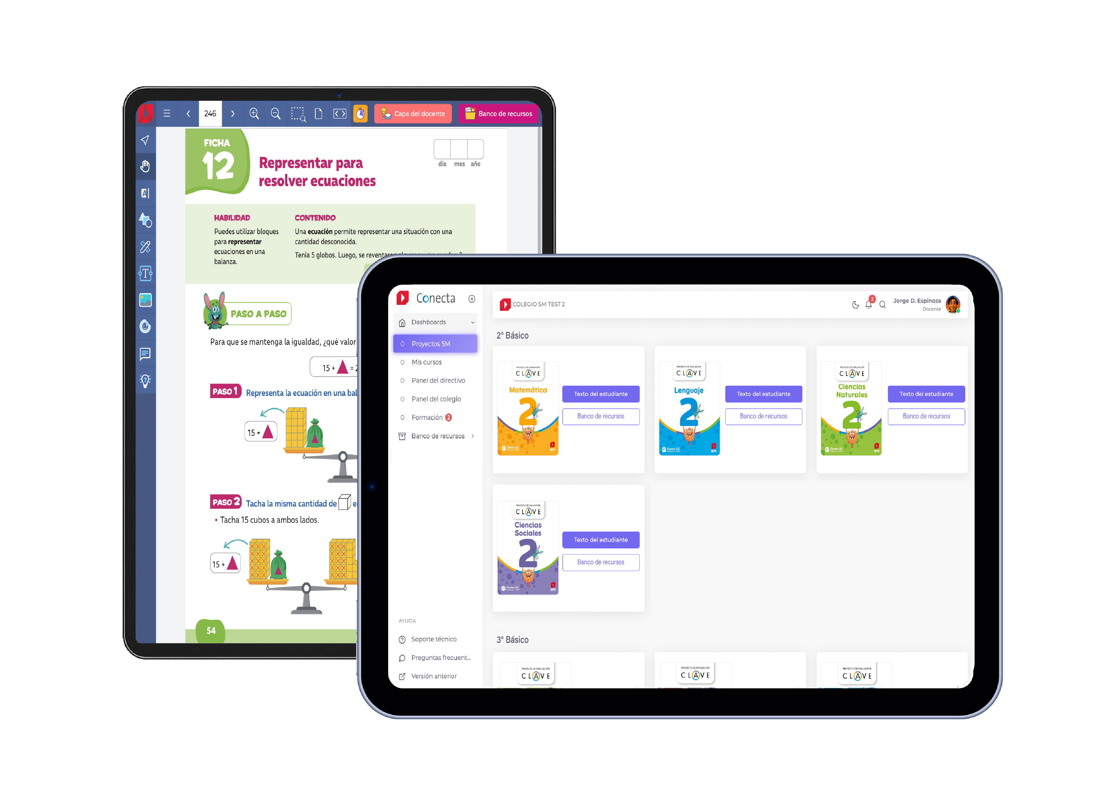 App Conecta en tablets