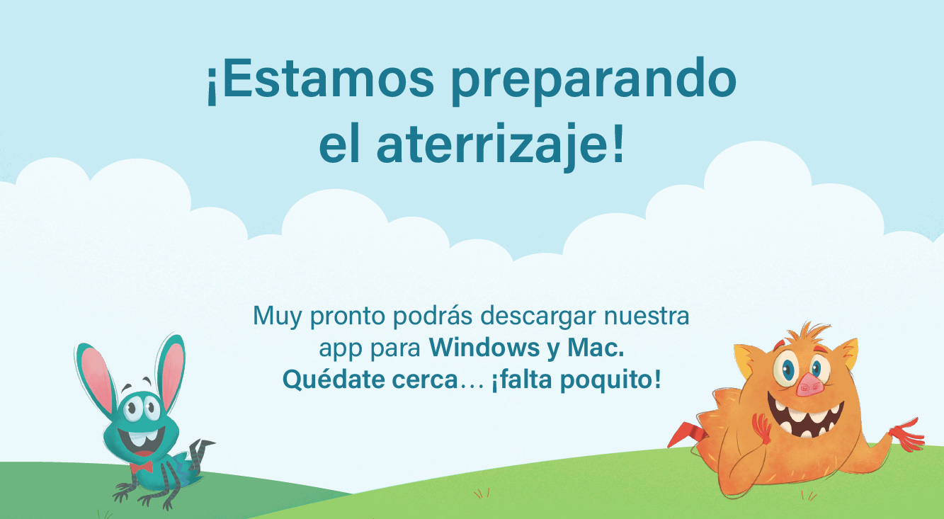 ¡Estamos preparando el aterrizaje! Muy pronto podrás descargar nuestra app.