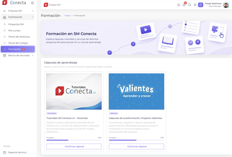 Formación en Conecta